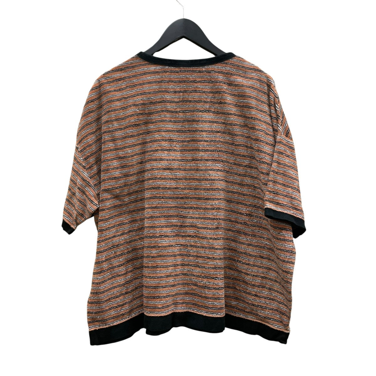 INSCRIRE 20SSパイルボーダーTTシャツI22SS CUT11A 古着・中古-2枚目のアイテム画像