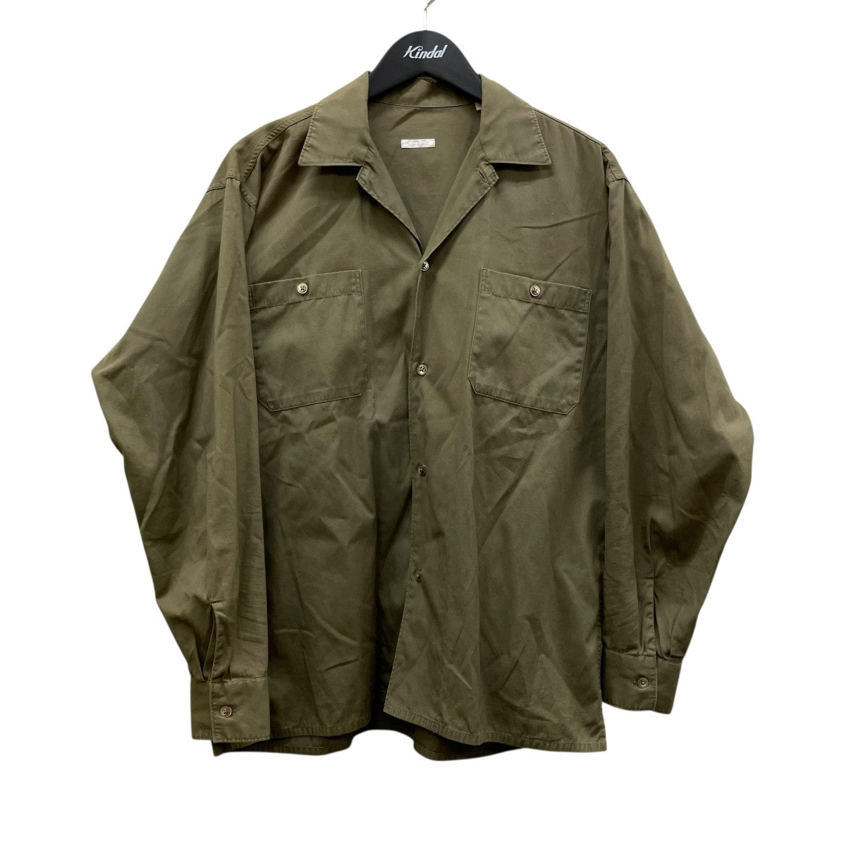 COMOLI 17AW OD プルオーバーシャツ OLIVE 3 COMOLI 17AW OD プルオーバーシャツ OLIVE 3 セール アウトレ