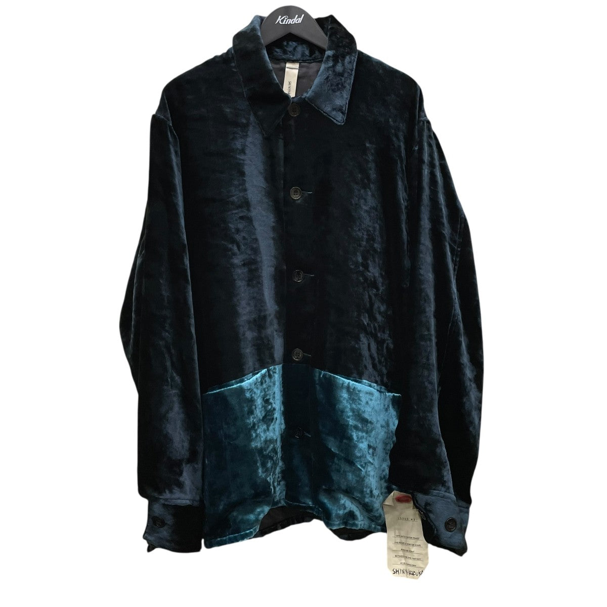 MAC SHIRT-ISH JK WITH NO BIJOUベロアシャツジャケット2402SK47NB