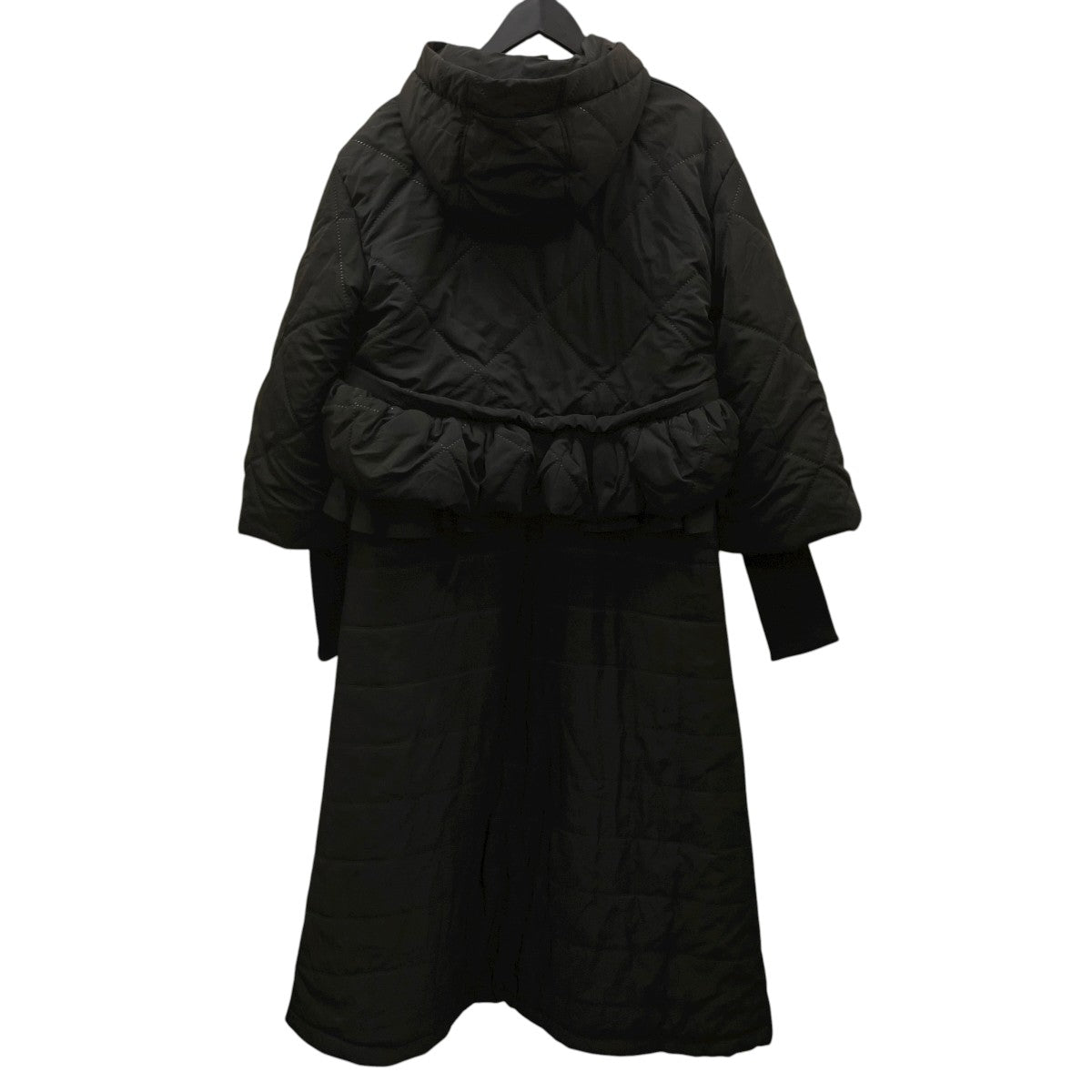 最終価格！ロージーモンスター サテンコート　ブラック　新品未使用 rosy monster(ロージーモンスター) 2way ペプラム キルティング ベンチ