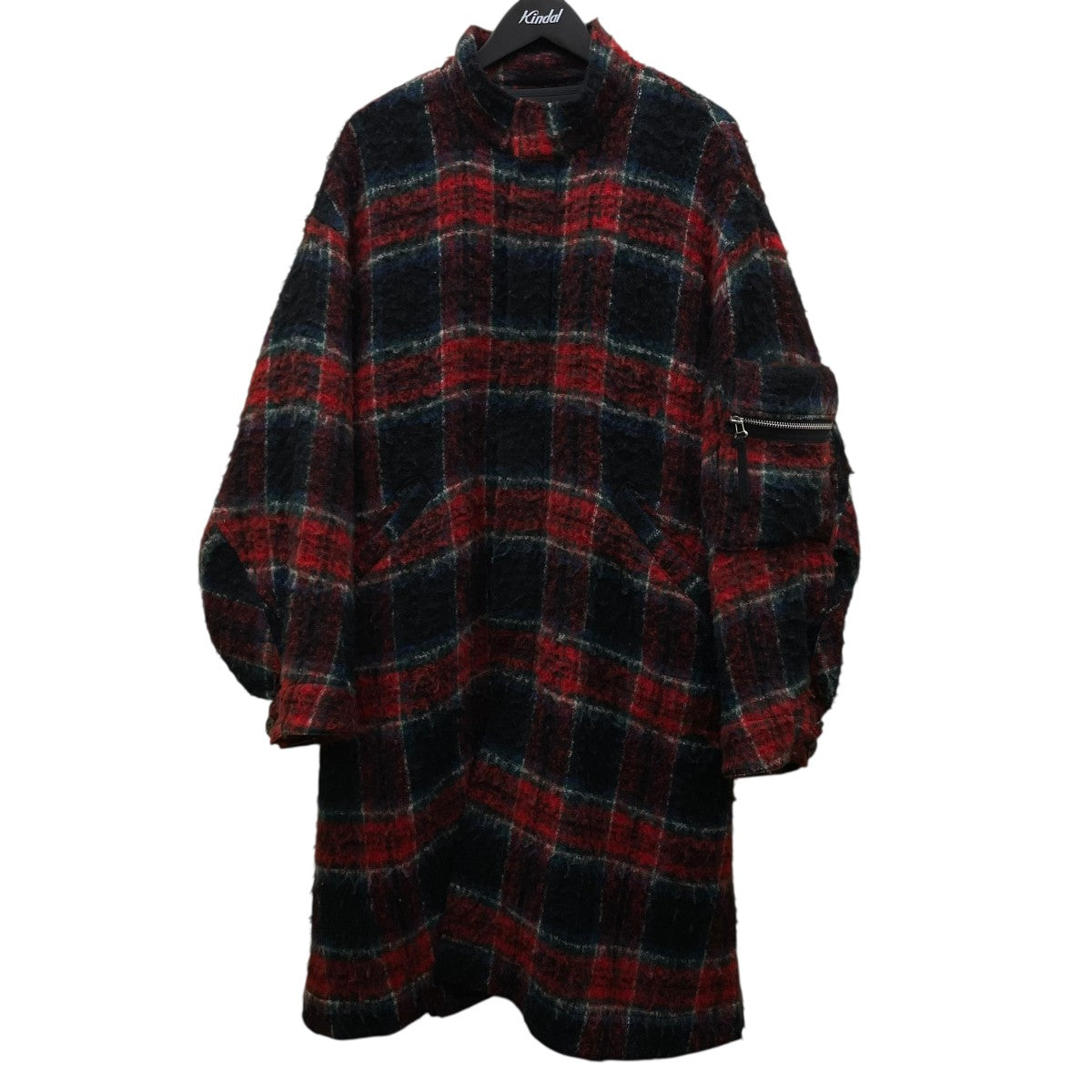 UNDERCOVER 14AW チェック柄縮絨モッズコート アンダーカバー UNDERCOVER(アンダーカバー) WOOL CK SHAGGY BIG MODS COATモッズ