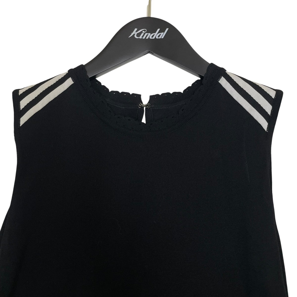 【値下げ】ボーダーズアットバルコニー　ノースリーブ BORDERS at BALCONY(ボーダーズアットバルコニー) PUFF SLEEVE TEE