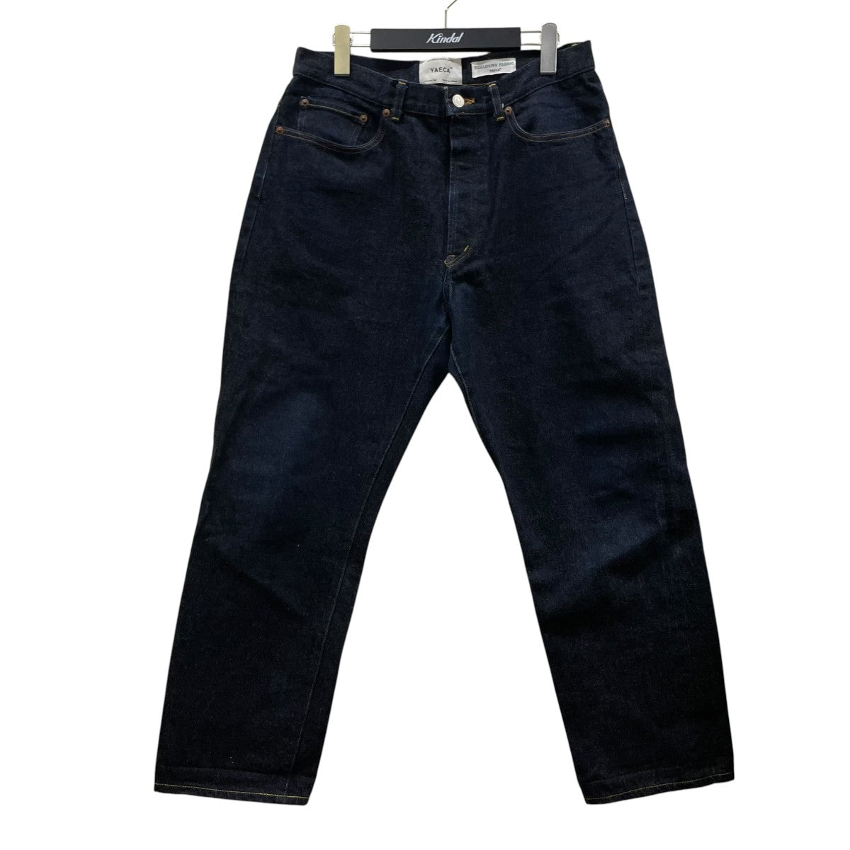YAECA DENIM PANTS WIDE TAPEREDデニムパンツ ワイドパンツ10 14W 古着・中古-1枚目のアイテム画像