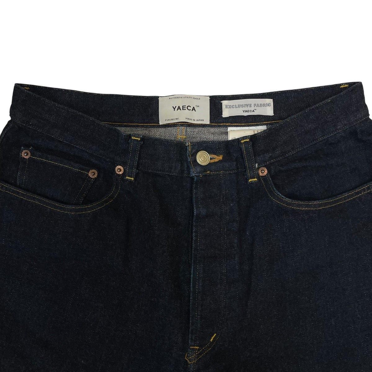 YAECA DENIM PANTS WIDE TAPEREDデニムパンツ ワイドパンツ10 14W 古着・中古-3枚目のアイテム画像
