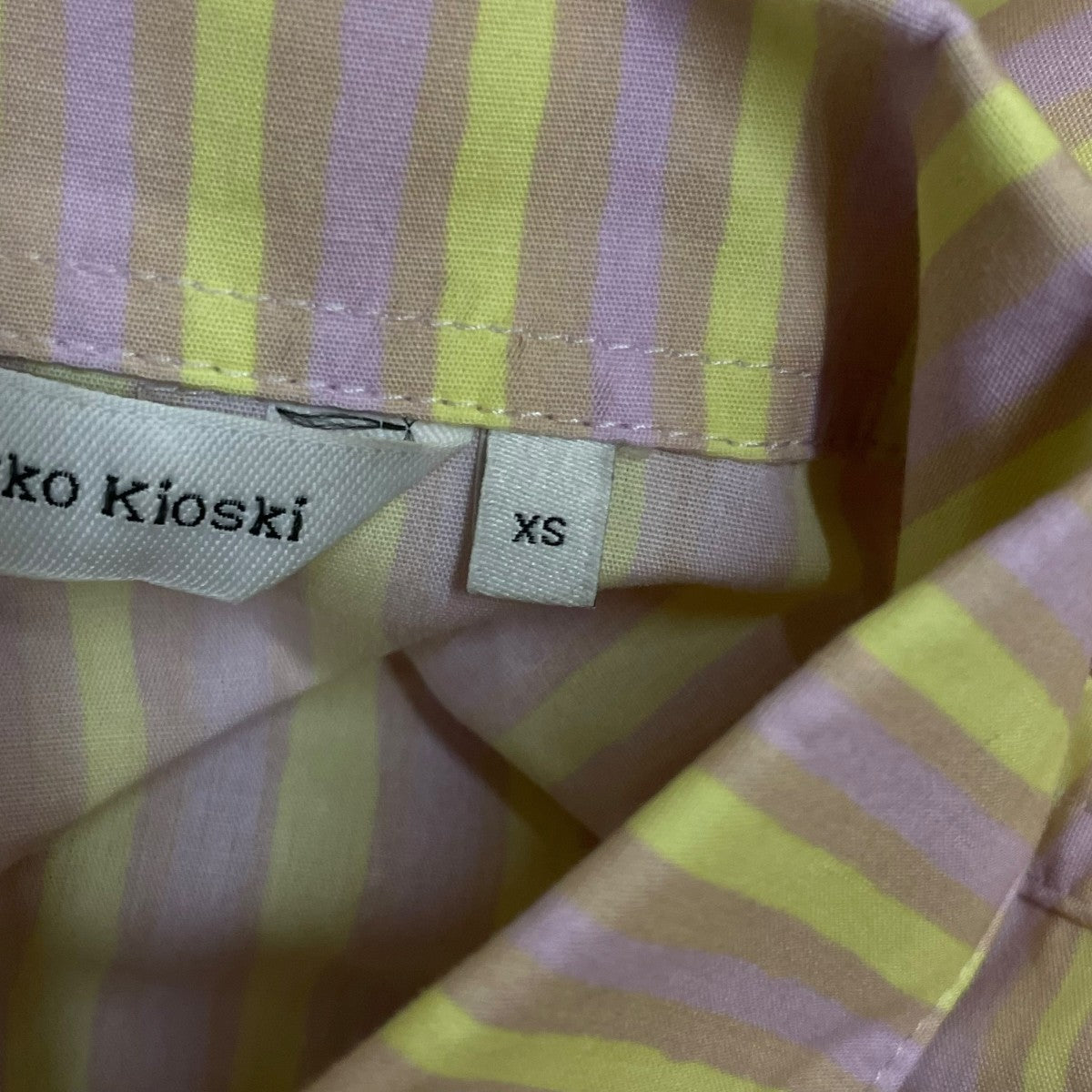 marimekko kioski Jokapoikaストライプ 長袖シャツ52229-1-90531 古着・中古-5枚目のアイテム画像