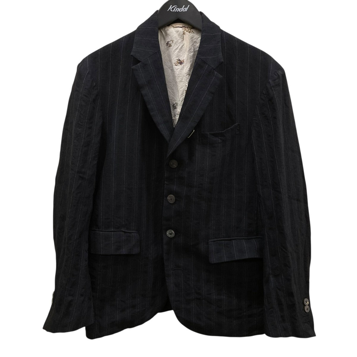 Notched Lapel Sack Coat Dobby StripeテーラードジャケットJACKET011