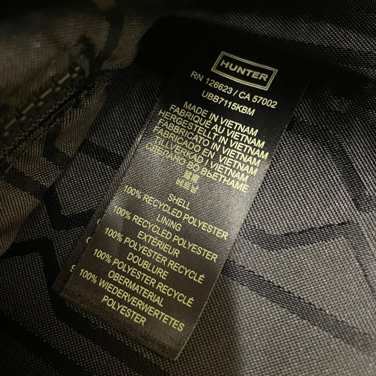 トップクリップバックパックリュックUBB7115KBM