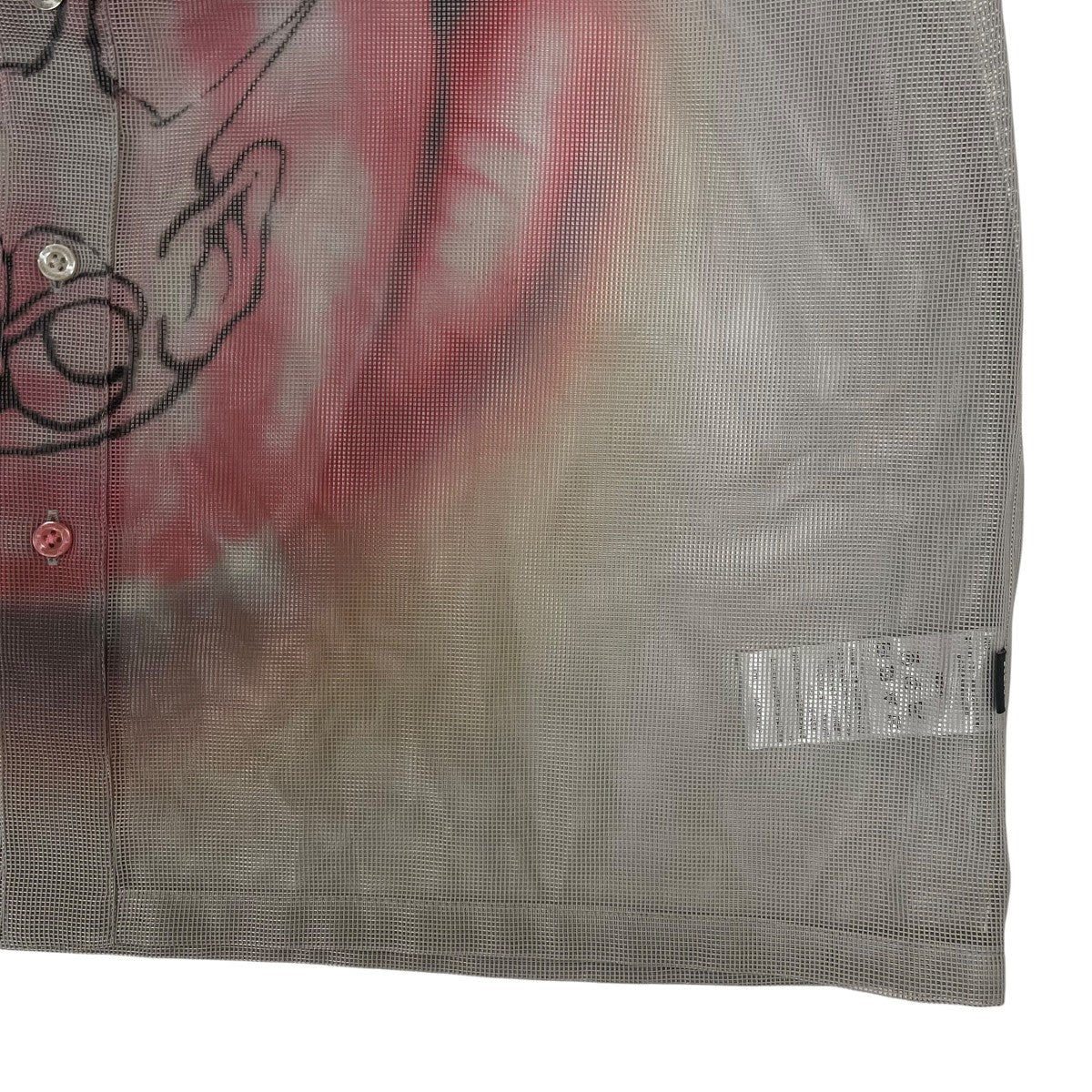 HUF RYOTA DAIMONグラフィックプリント メッシュ 半袖シャツ 古着・中古-4枚目のアイテム画像