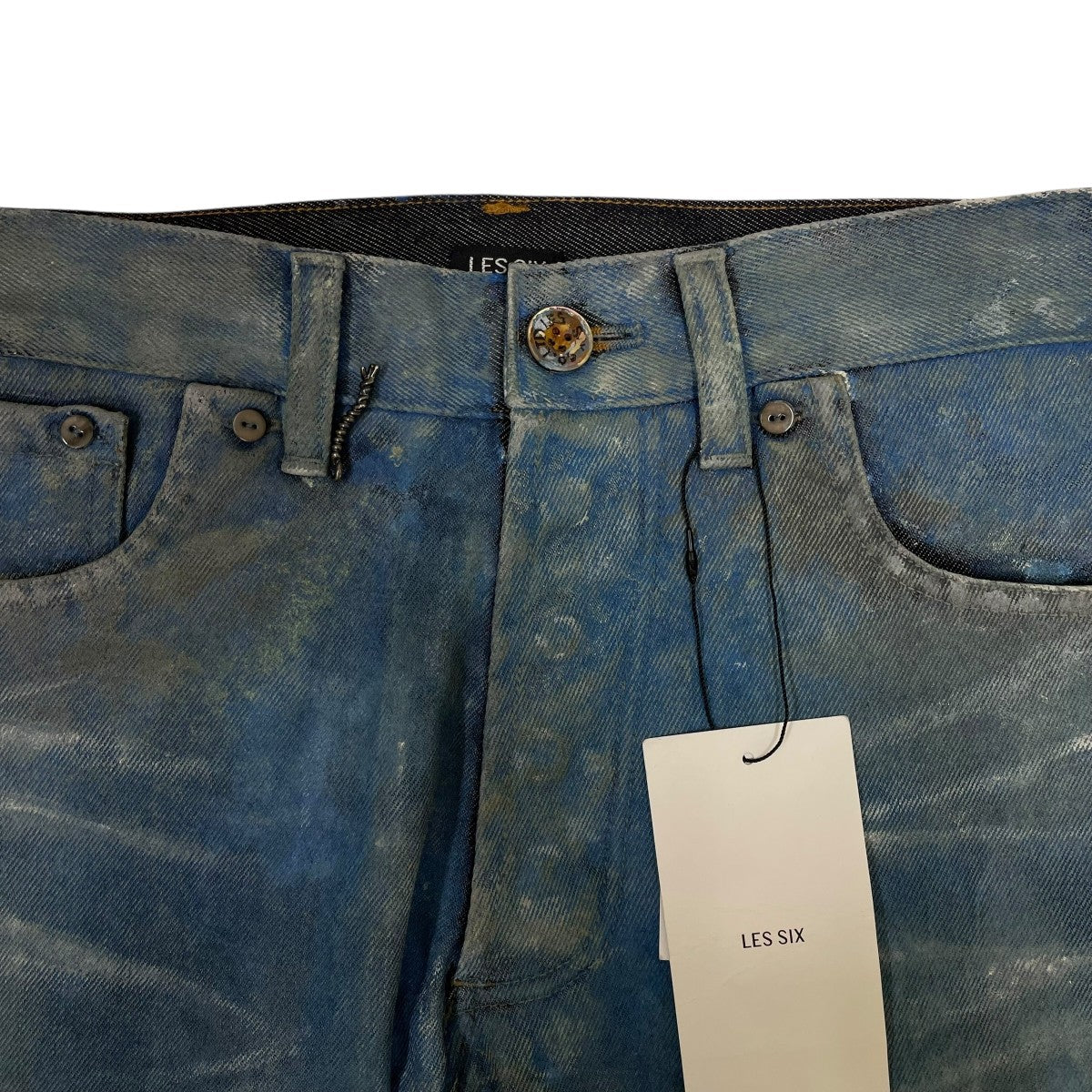 HAND PAINTED WOOL 501 DENIM PANTSウール501型デニムパンツtrente-trois-5-HPWDP