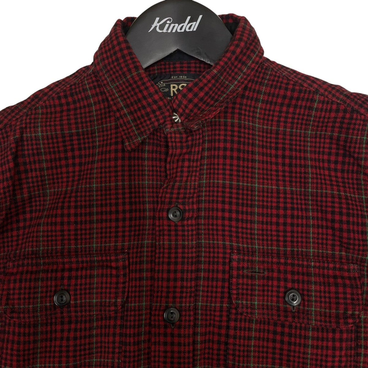 RRL(ダブルアールエル) チェック長袖シャツ65978 65978 レッド
