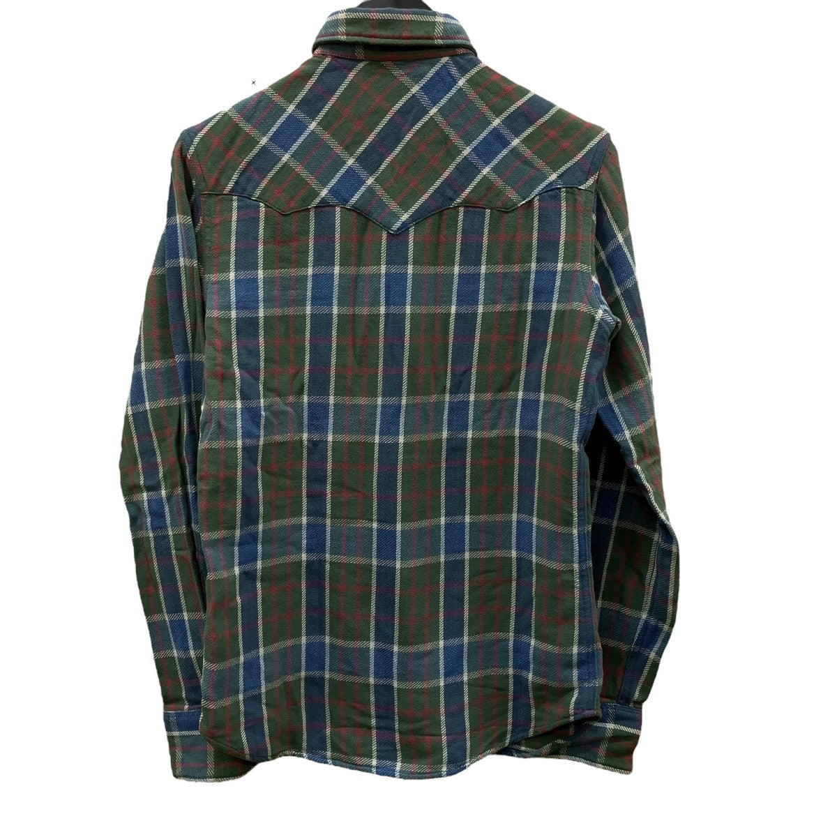 RRL(ダブルアールエル) ガラスボタン長袖チェックシャツ65978 65978