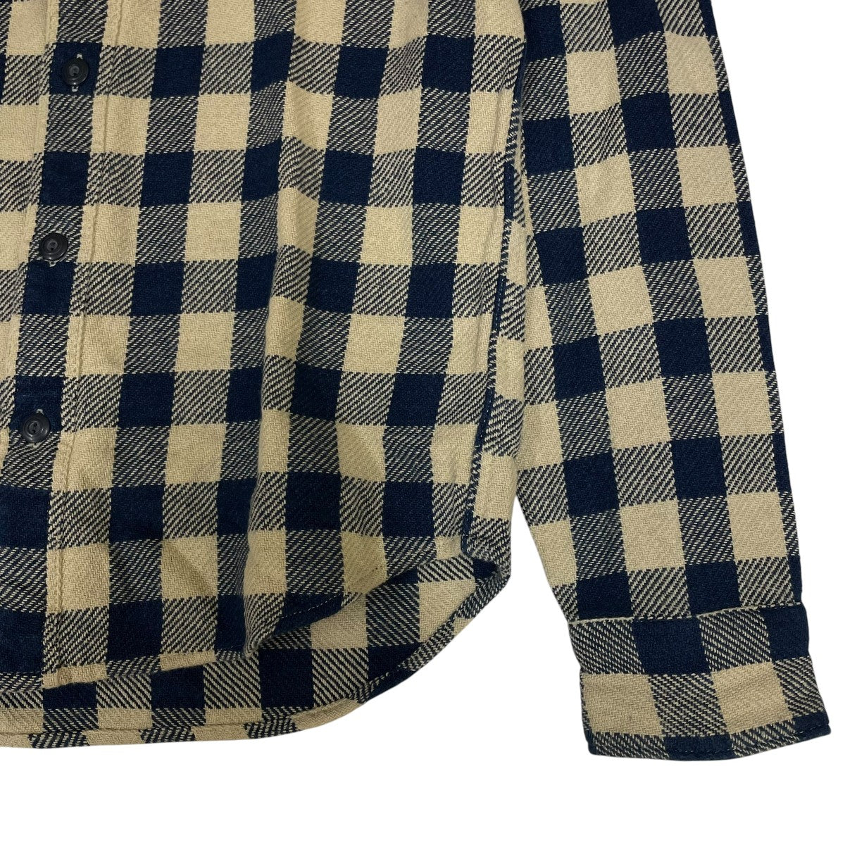 長袖チェックシャツ65978