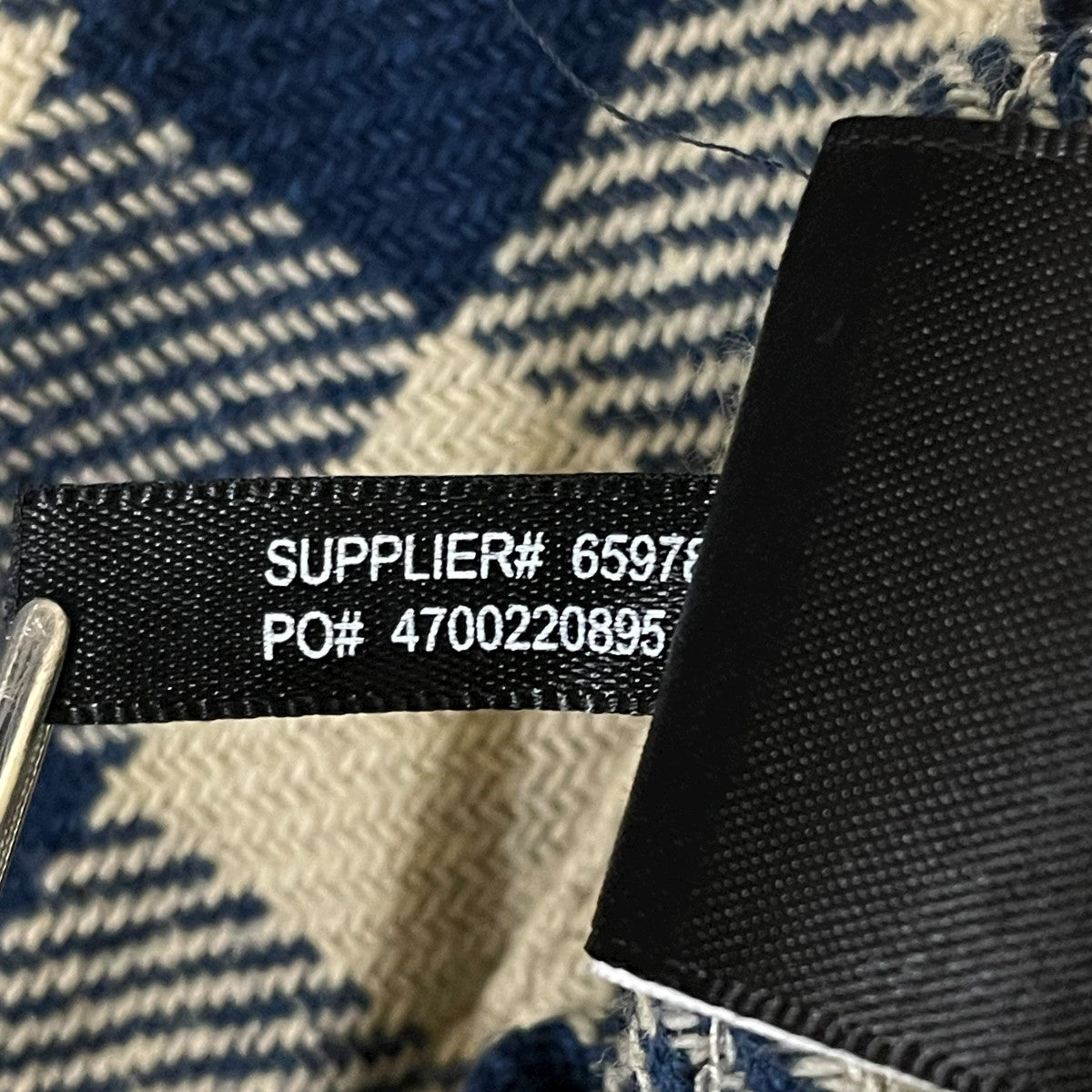 長袖チェックシャツ65978