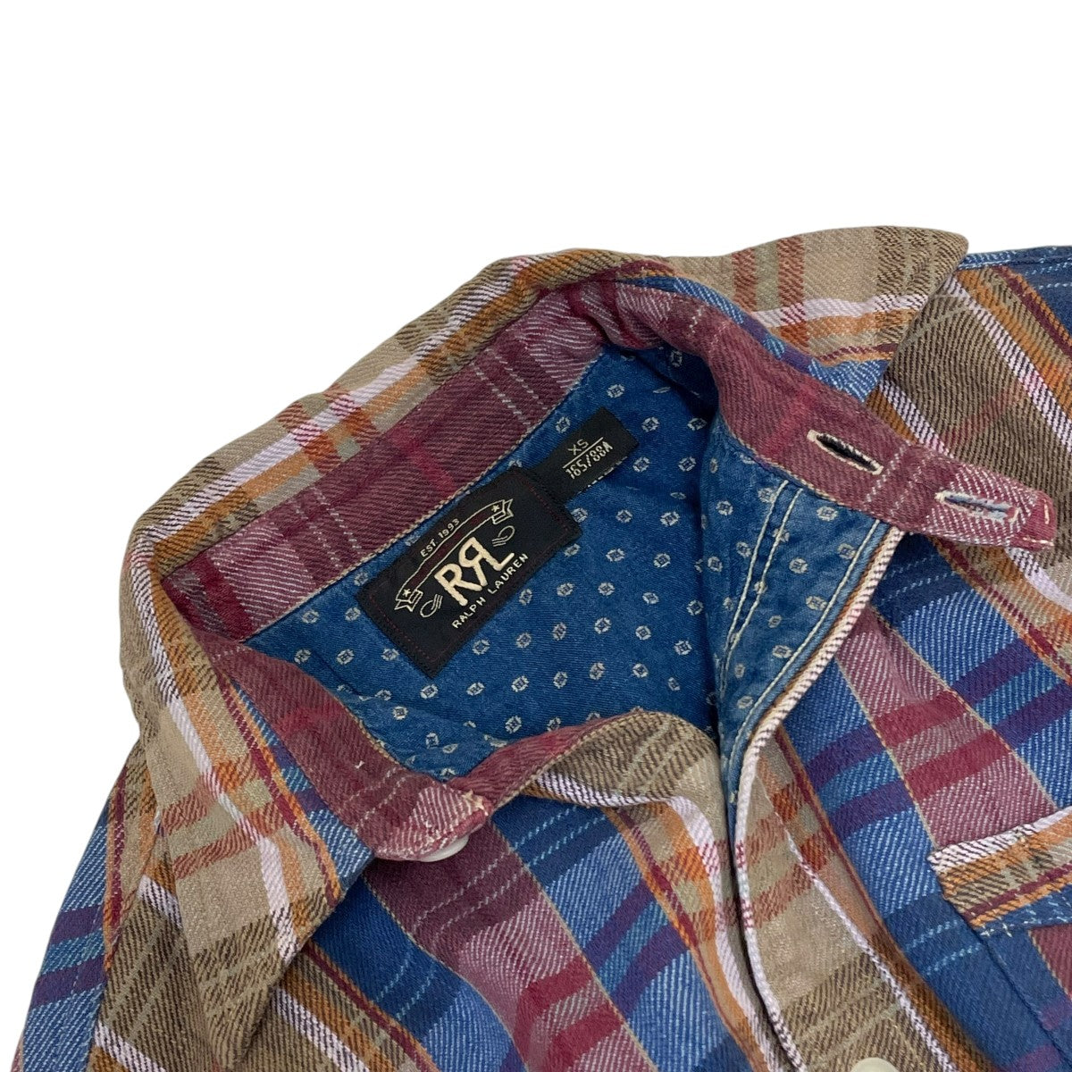 ダブルフェイス長袖シャツ チェックシャツ4700112756