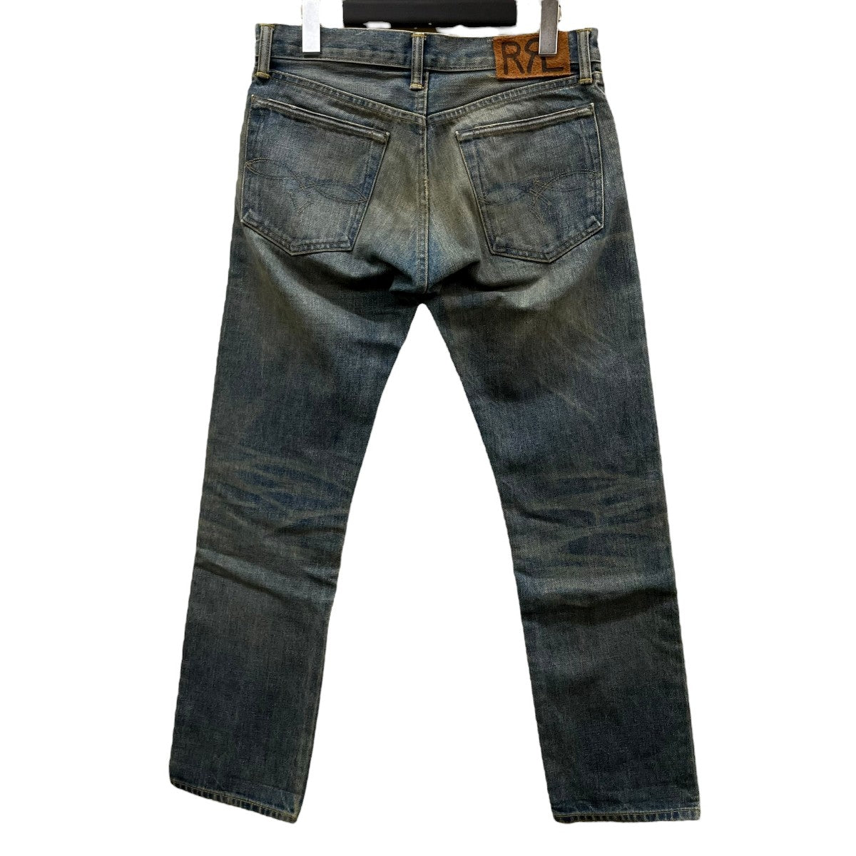 LOW STRAIGHT AUSTIN WASHウォッシュド加工デニムパンツR41RB40