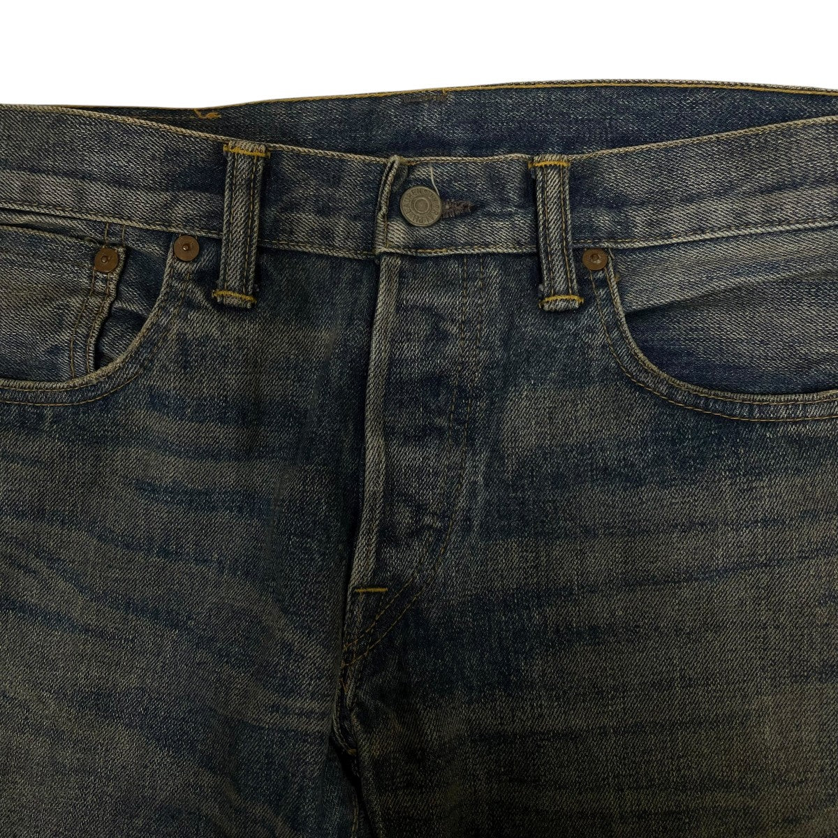 LOW STRAIGHT AUSTIN WASHウォッシュド加工デニムパンツR41RB40