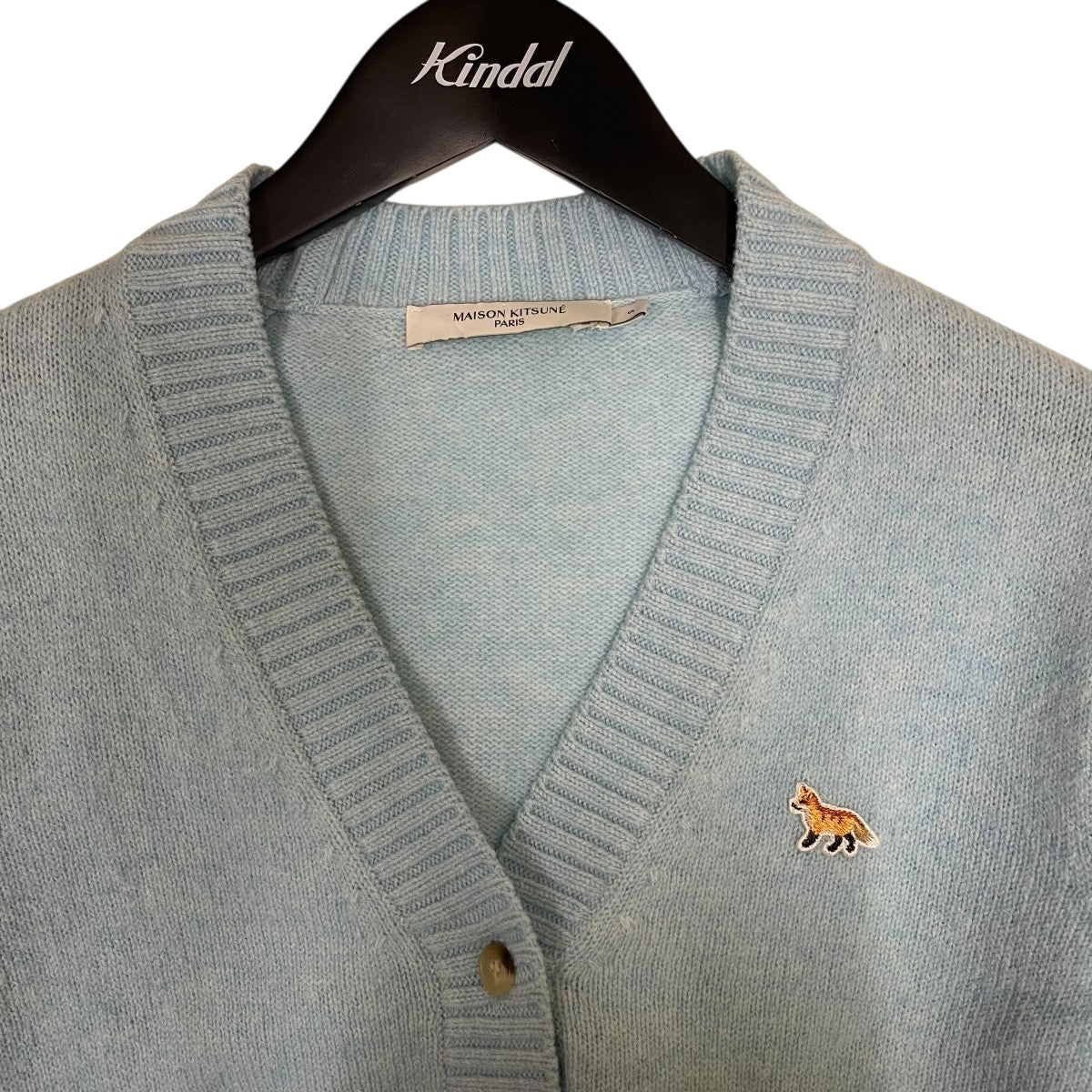 MAISON KITSUNE ワッペンロゴニットカーディガンHW00513KT1006 古着・中古-3枚目のアイテム画像