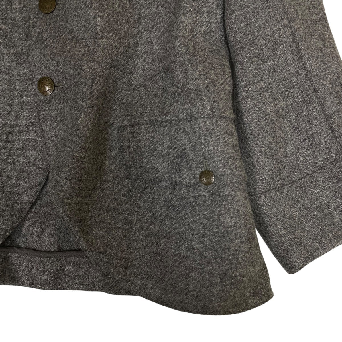 Yves Saint Laurent ウールサファリジャケット161648 古着・中古-4枚目のアイテム画像