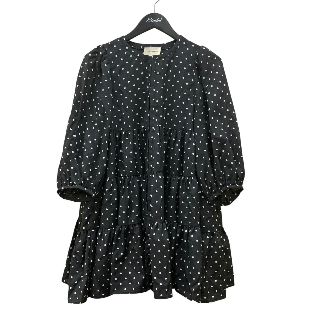 UNITED ARROWS ティアード ドット ６SL ブラウスチュニック1516-199-1661 古着・中古-1枚目のアイテム画像