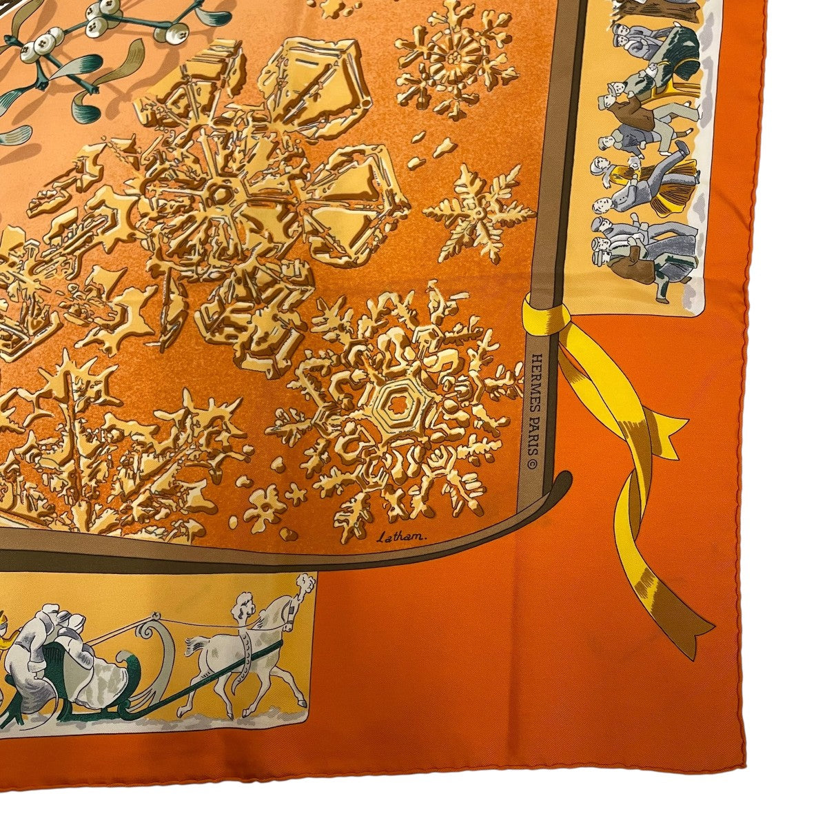 HERMES カレ90 去年の雪シルクスカーフ 古着・中古-3枚目のアイテム画像
