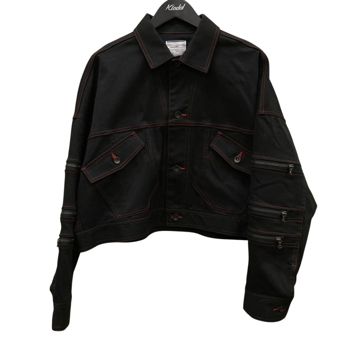 SHAREEF(シャリーフ) ZIP-SLEEVE SHORT BLOUZONジップ袖短丈ブルゾン