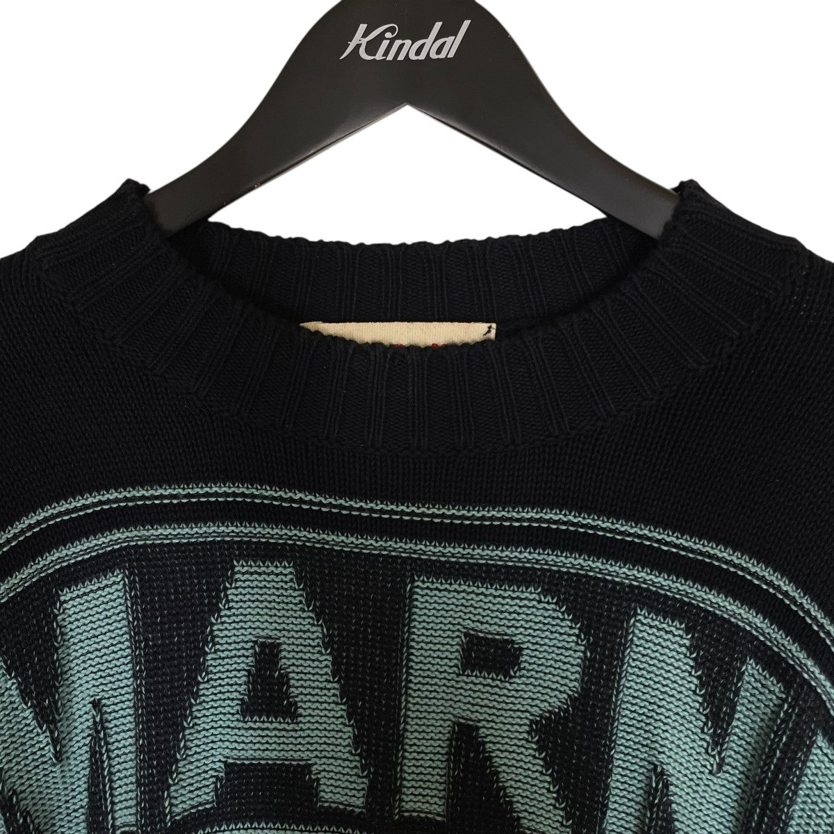 MARNI 23SSフィンガーホール ロゴコットンニットセーターGCMG0293Q0 古着・中古-3枚目のアイテム画像