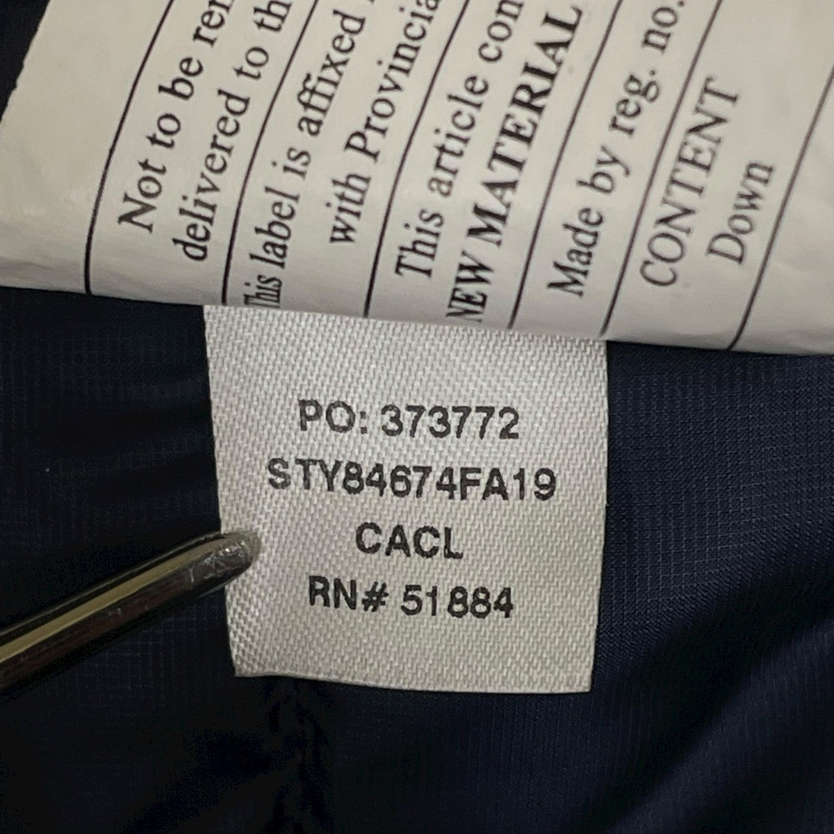 Patagonia ダウンジャケットSTY84674FA19 古着・中古-7枚目のアイテム画像