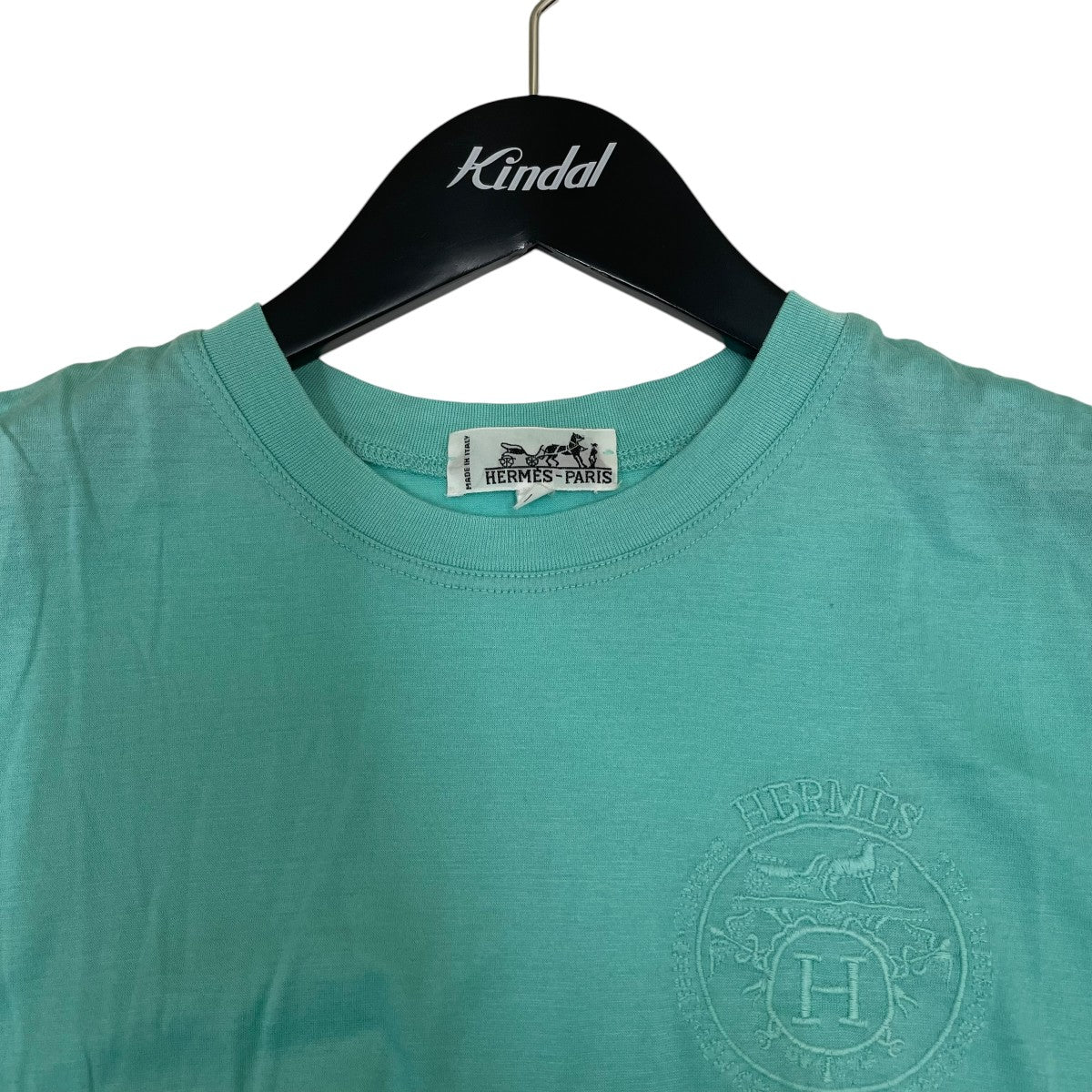 HERMES エンブロイダリー半袖Tシャツ 古着・中古-3枚目のアイテム画像