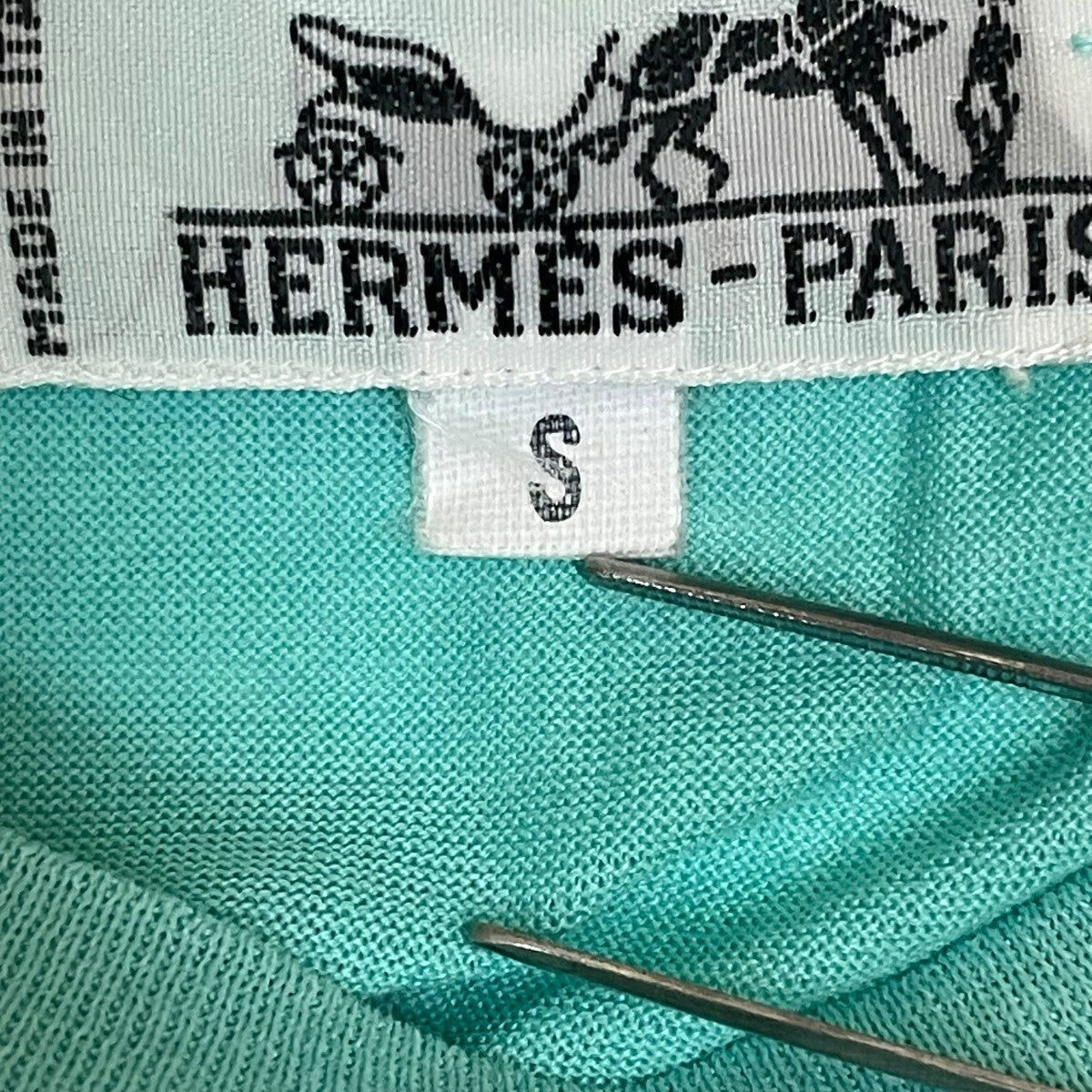 HERMES エンブロイダリー半袖Tシャツ 古着・中古-6枚目のアイテム画像