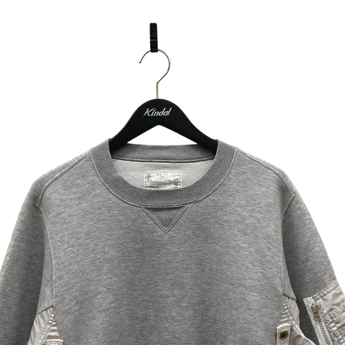 sacai(サカイ) Sponge Sweat X MA-1スウェットSCM-043 SCM-043 グレー