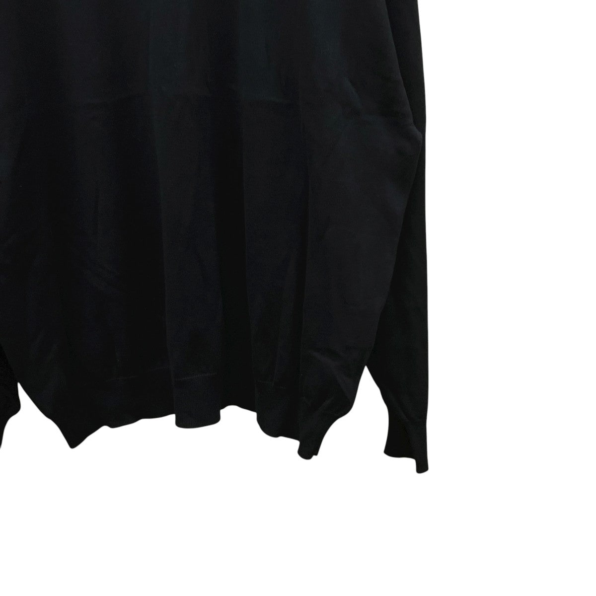 Suvin Cotton Oversized L S Crew Neck KnitクルーネックニットGU241-80251B