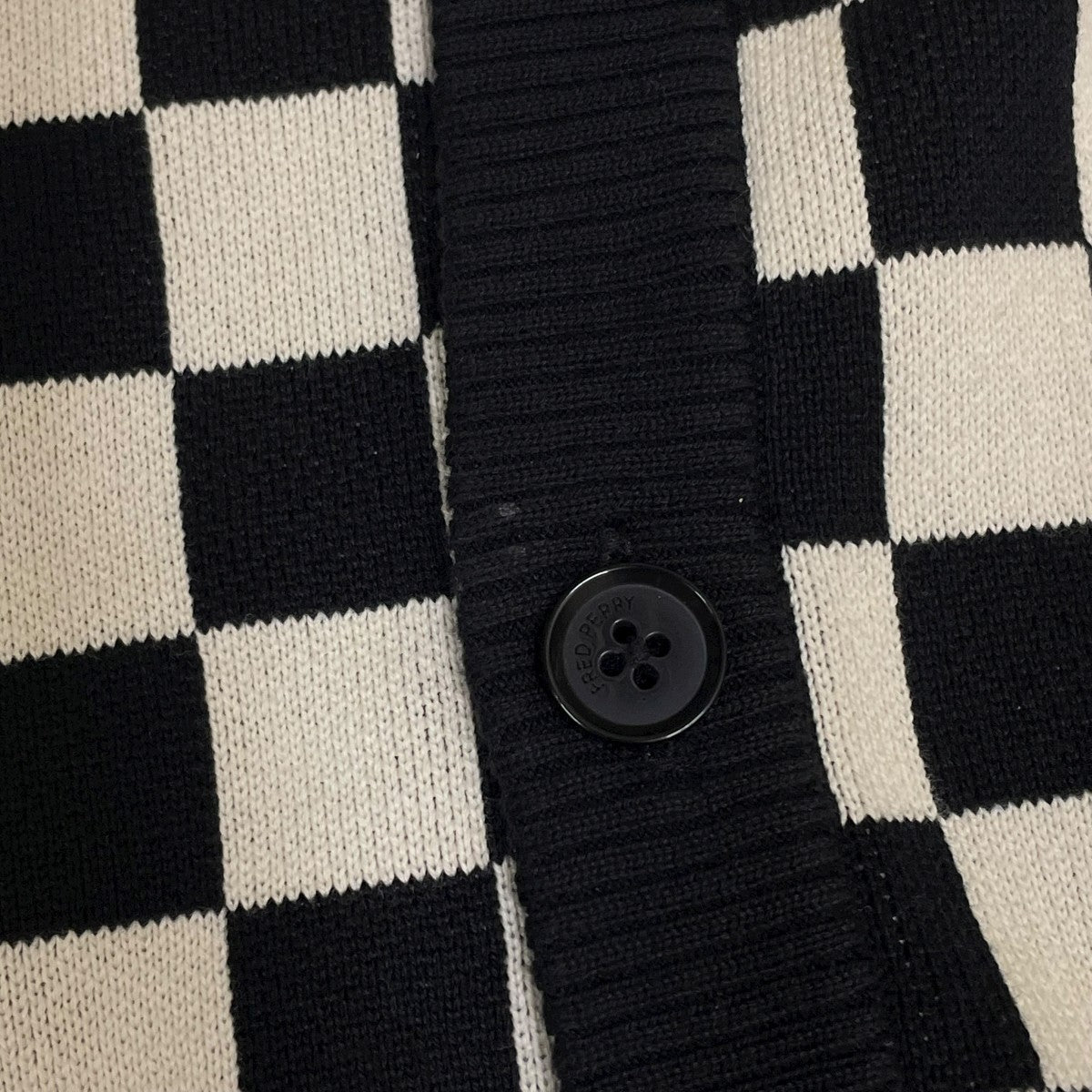 CHEQUERBOARD CARDIGANチェックコットンニットカーディガンK4529
