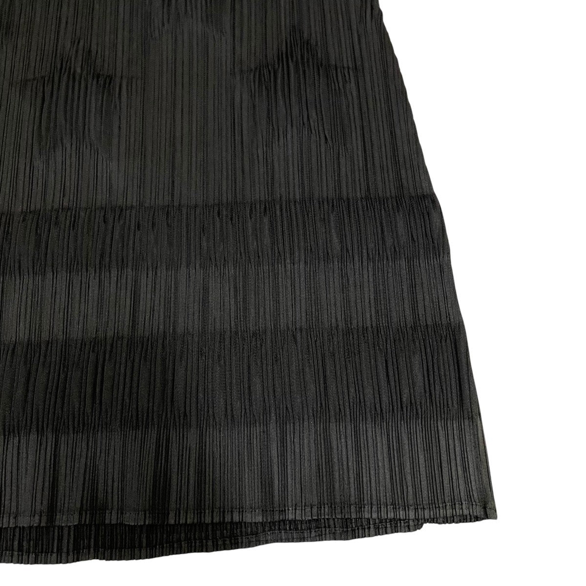 PLEATS PLEASE 縦プリーツ加工 エンボス加工 星 ボーダー ノースリーブワンピースPP81 JH147 古着・中古-4枚目のアイテム画像
