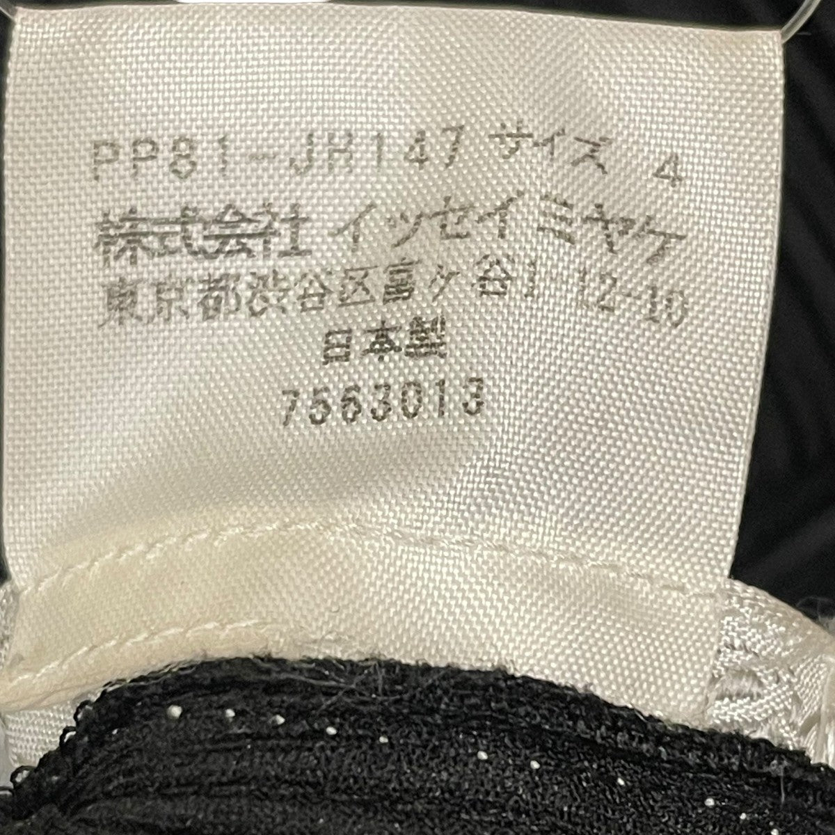 PLEATS PLEASE 縦プリーツ加工 エンボス加工 星 ボーダー ノースリーブワンピースPP81 JH147 古着・中古-6枚目のアイテム画像