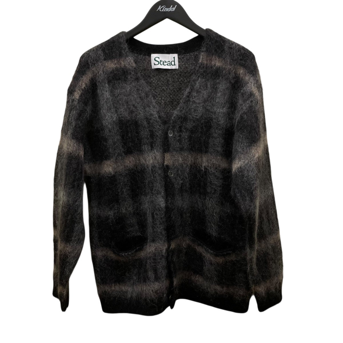 モヘヤ ミックス プレイド カーディガン25080470182030