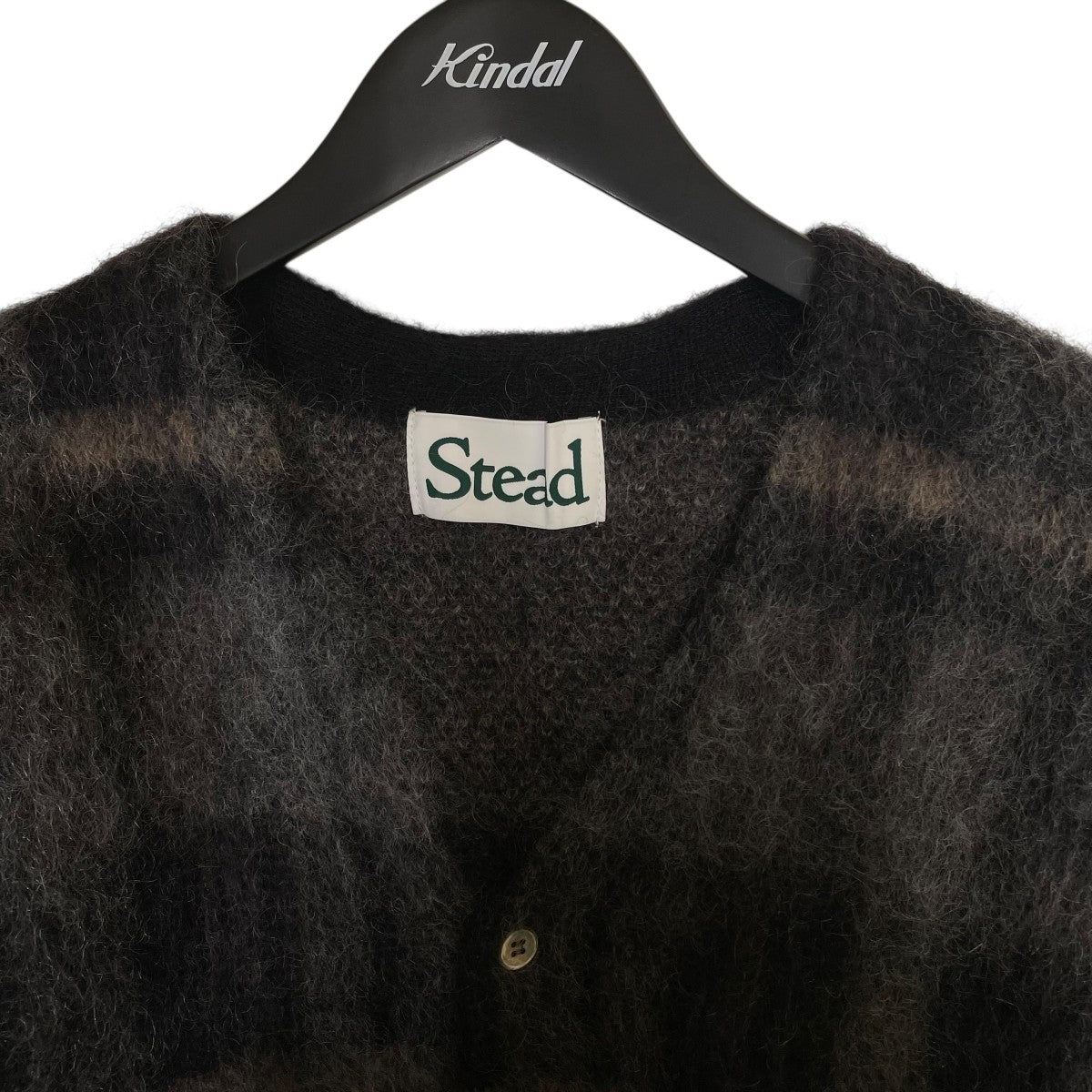 モヘヤ ミックス プレイド カーディガン25080470182030