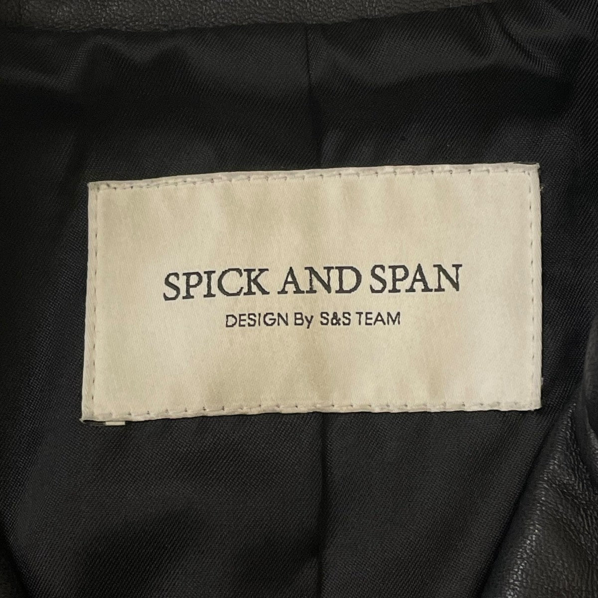 Spick and Span シープスキンライダースジャケット18011200503010 古着・中古-7枚目のアイテム画像