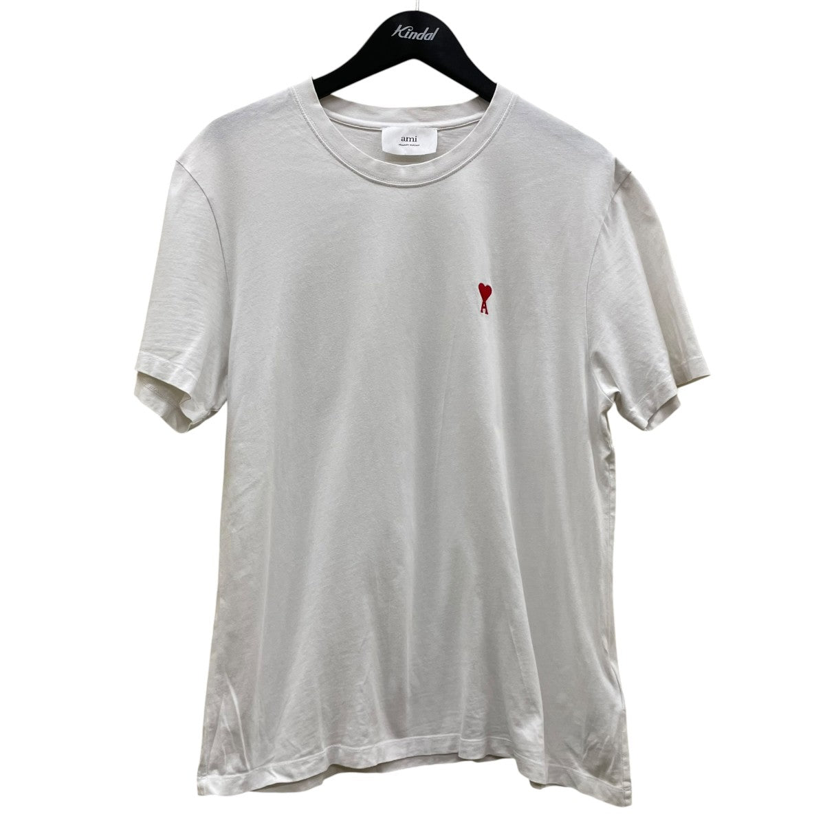 AMI Alexandre Mattiussi ロゴ刺繍 無地 半袖Tシャツ コットンTシャツBFUTS001 724 古着・中古-1枚目のアイテム画像