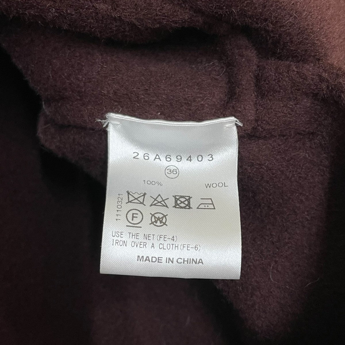 Double Face Scarf Wool Coat26A69403