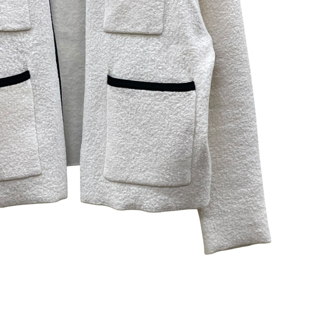 ウールナイロンブークレー フロントオープンカーディガン11-02-24-02703