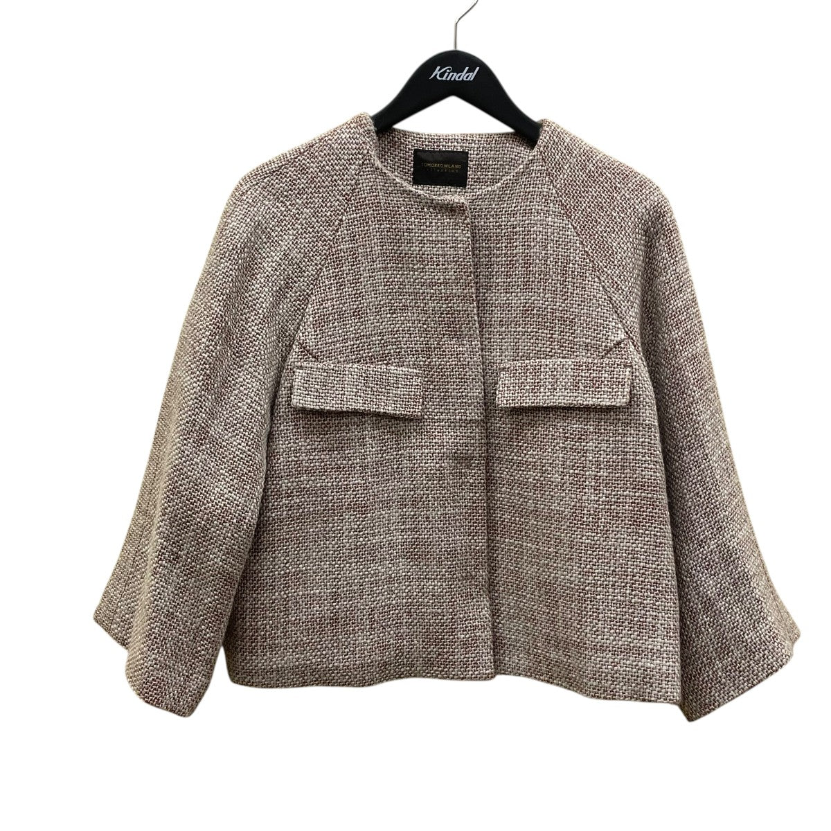 ロービングツイード クルーネックジャケット13-07-34-07354