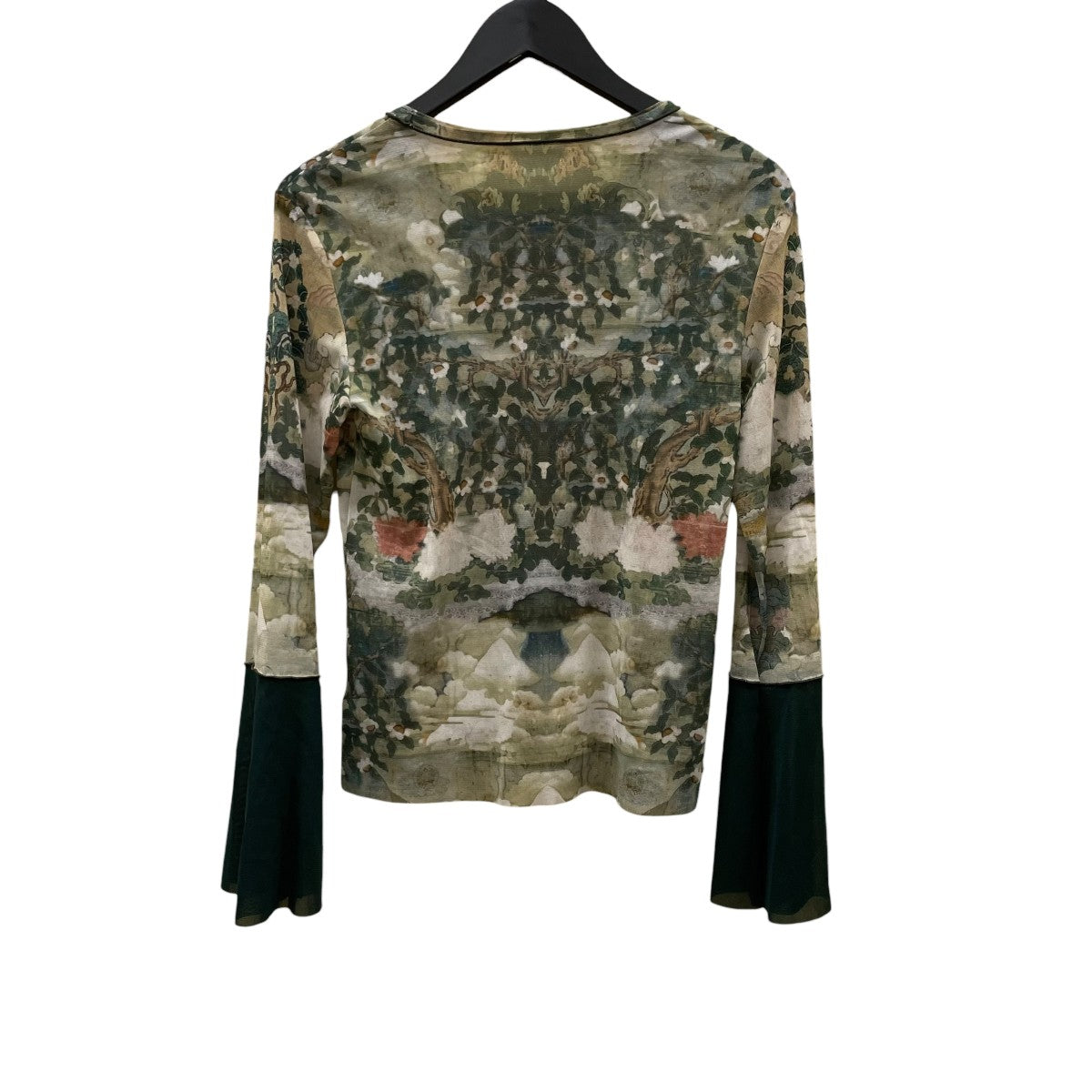 VIVIENNE TAM Buddha print net ブラウスロングスリーブカットソー15275910 古着・中古-2枚目のアイテム画像