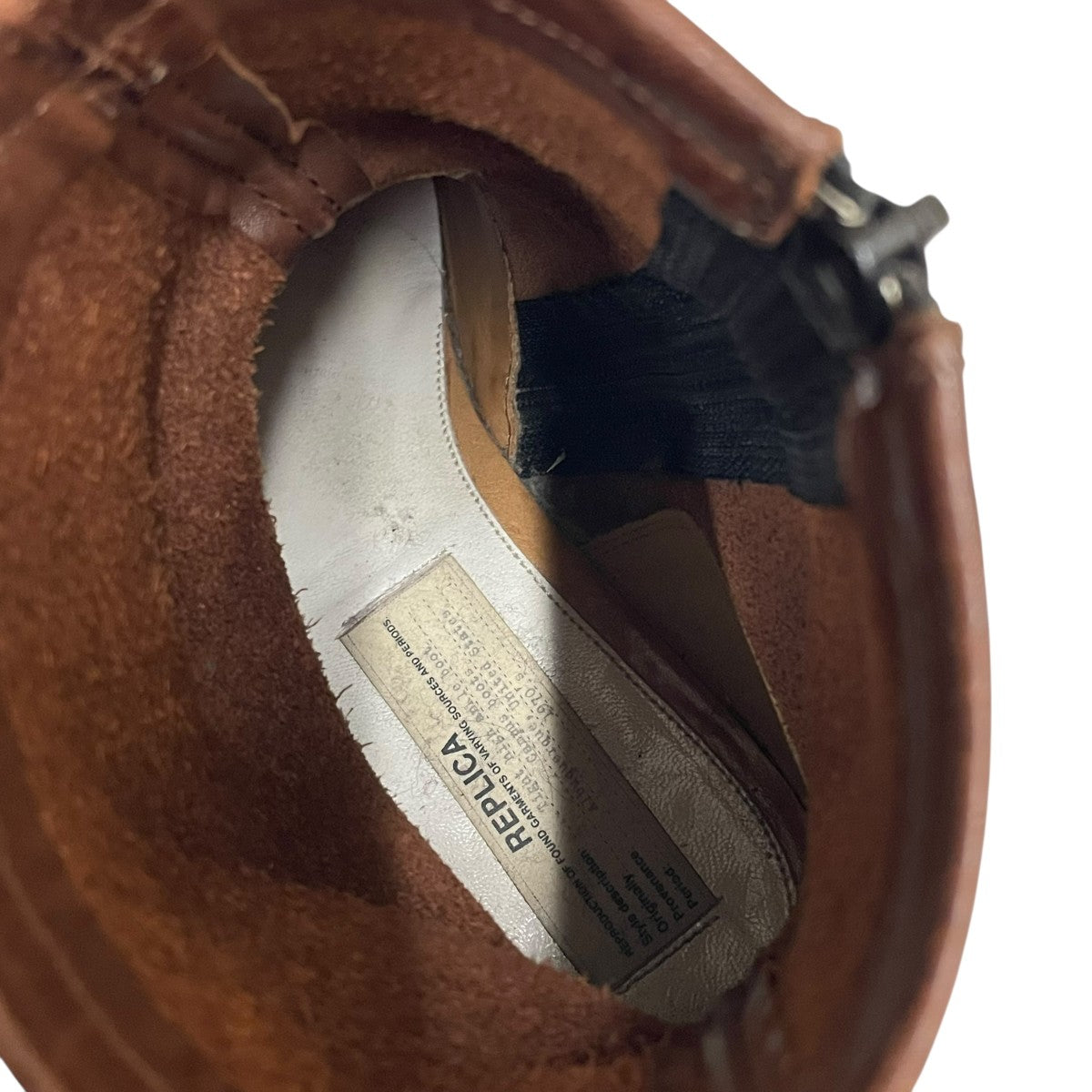 Maison Margiela Tight high ankle boot REPLICAレザーブーツ 古着・中古-5枚目のアイテム画像