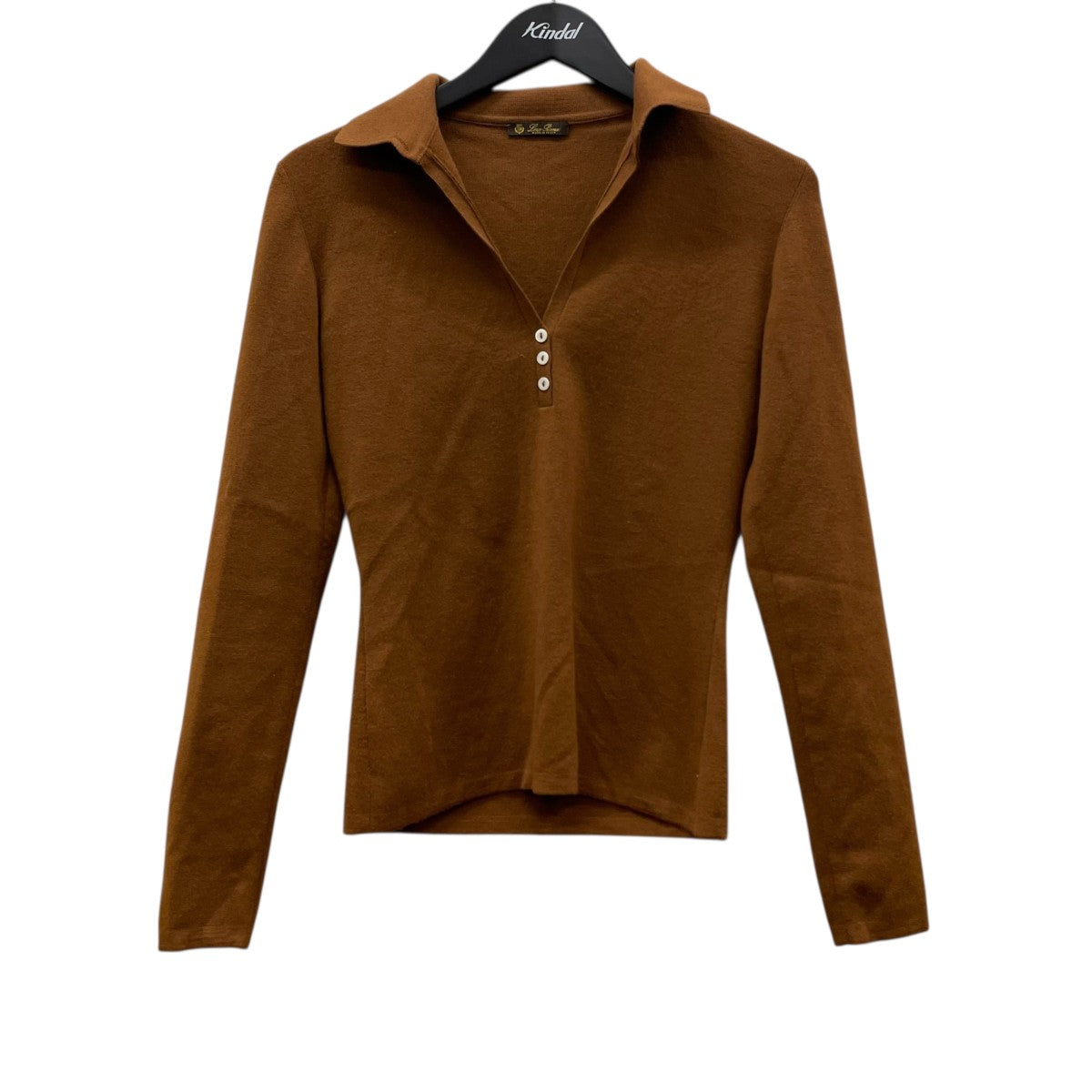 LORO PIANA 長袖ニットポロ 古着・中古-1枚目のアイテム画像