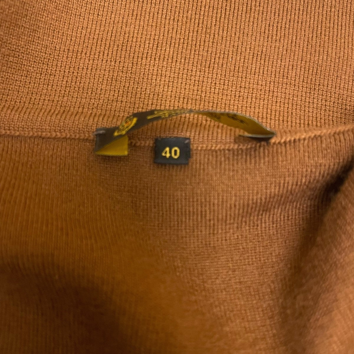 LORO PIANA 長袖ニットポロ 古着・中古-5枚目のアイテム画像
