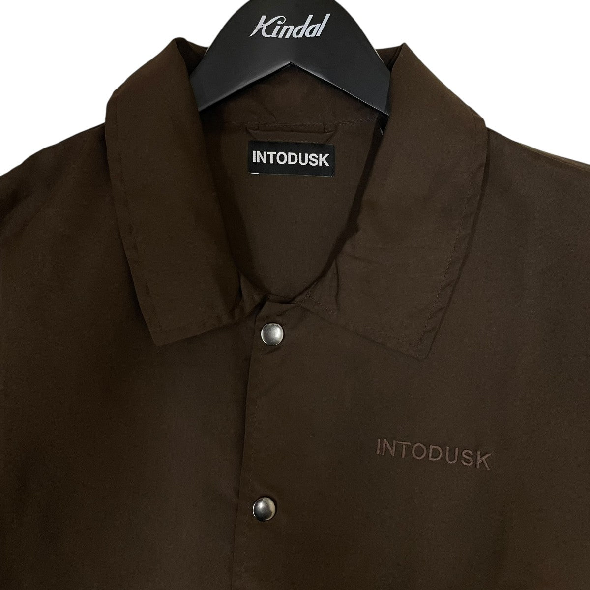 INTODUSK(イントゥダスク) OVERSIZED COACHコーチジャケット ブラウン