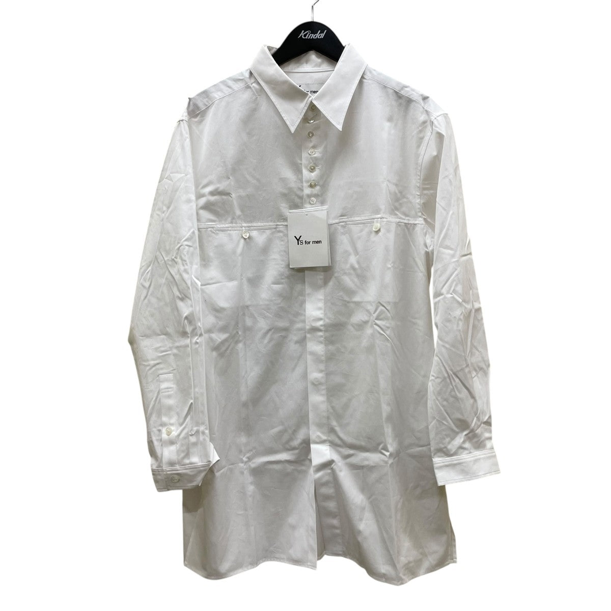 Y’S for men コットン 長袖シャツMP B01 010 1 古着・中古-1枚目のアイテム画像