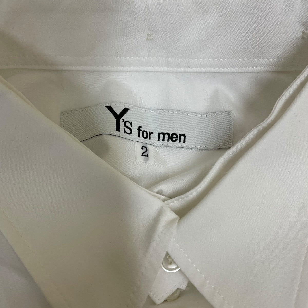 Y’S for men コットン 長袖シャツMP B01 010 1 古着・中古-5枚目のアイテム画像