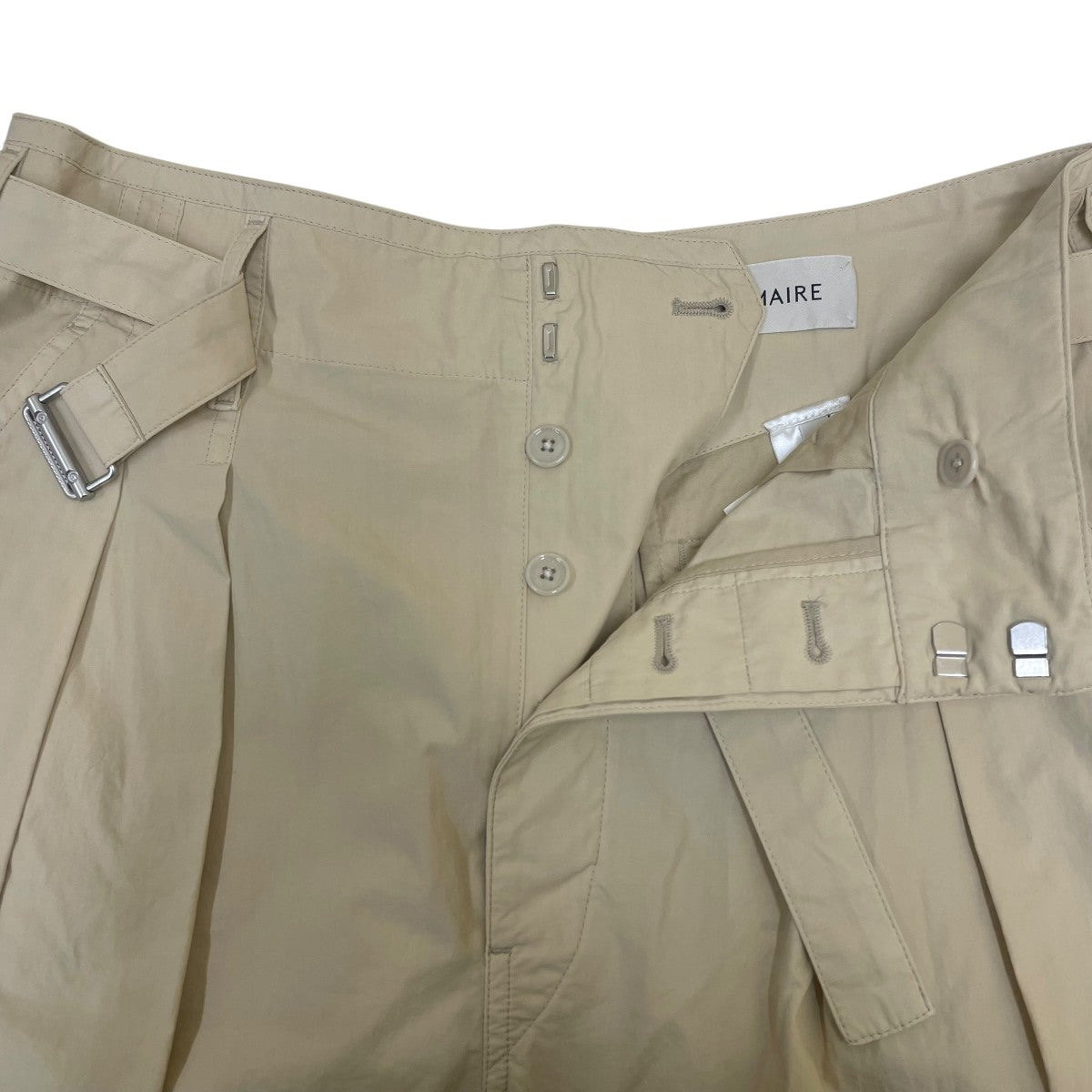 LEMAIRE(ルメール) BELTED PLEATED PANTSベルテッドパンツPA1173 LEMAIRE(ルメール) BELTED PLEATED PANTSベルテッドパンツPA1173