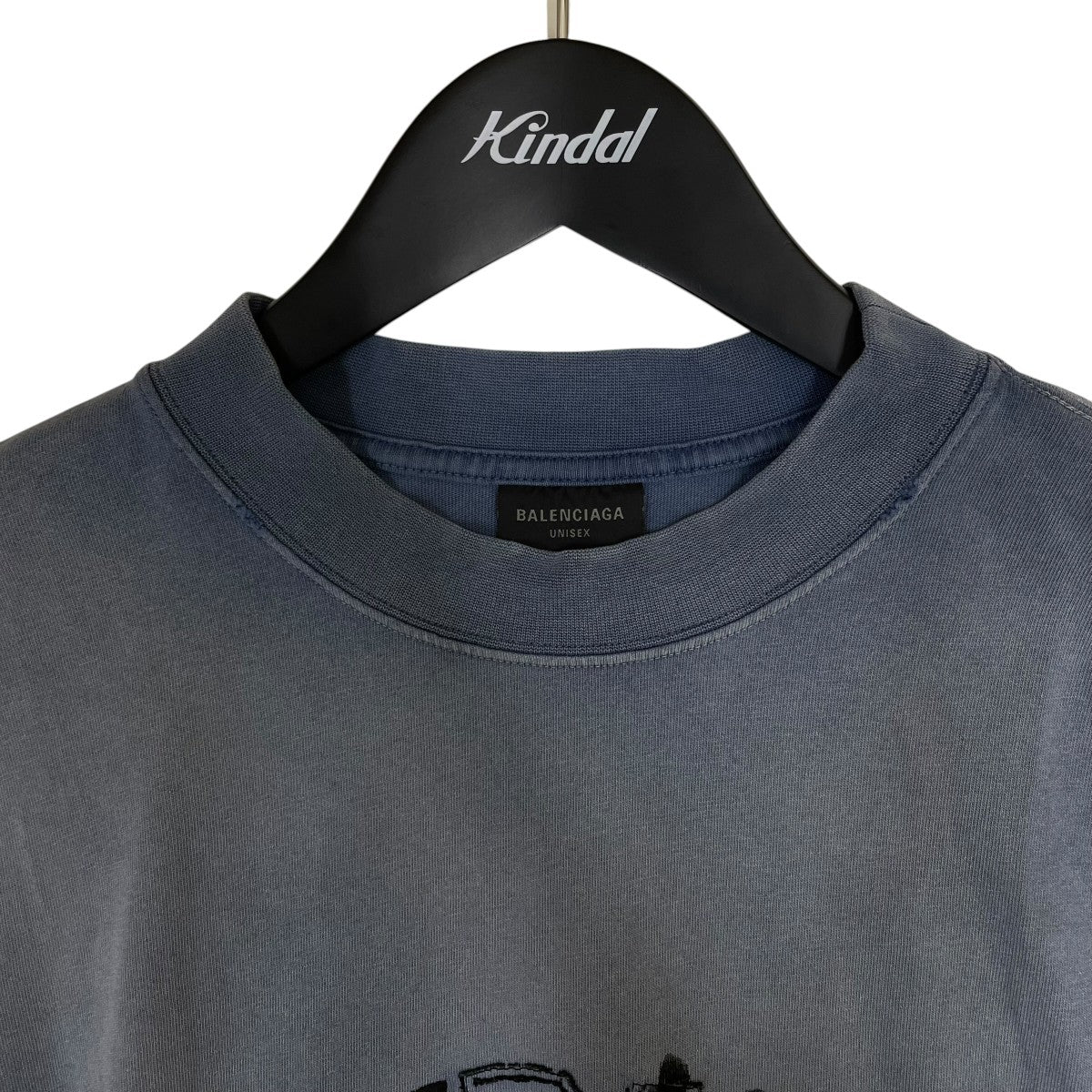 BALENCIAGA BE KINDプリントダメージ加工Tシャツワッペン 半袖Tシャツ コットンTシャツ764235 TPVD5 古着・中古-3枚目のアイテム画像